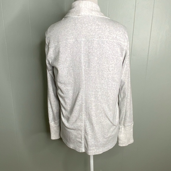 Talbots Light Gray Terry Cardigan With Pockets M - Picture 11 of 16